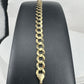 Yellow Gold Curb Link Men's Bracelet
