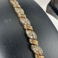 Yellow Gold Diamond Baguette/Round Bracelet