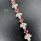Yellow Gold Ruby and Diamond Tennis Bracelet