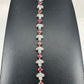 Yellow Gold Ruby and Diamond Tennis Bracelet