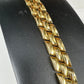 Yellow Gold Tri-Link Bracelet