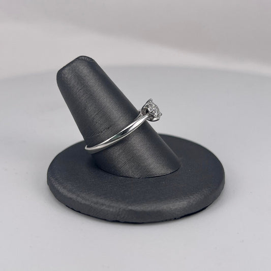 White Gold Cluster Diamond Ring