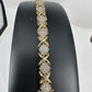 Yellow Gold Diamond Cross/Star Bracelet