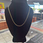 22" Yellow Gold Solid Cuban Link Chain