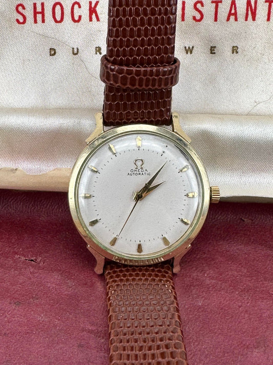 Omega Automatic Bumper Watch Leather Band