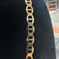 24" Yellow Gold Solid Flat Mariner Link Chain