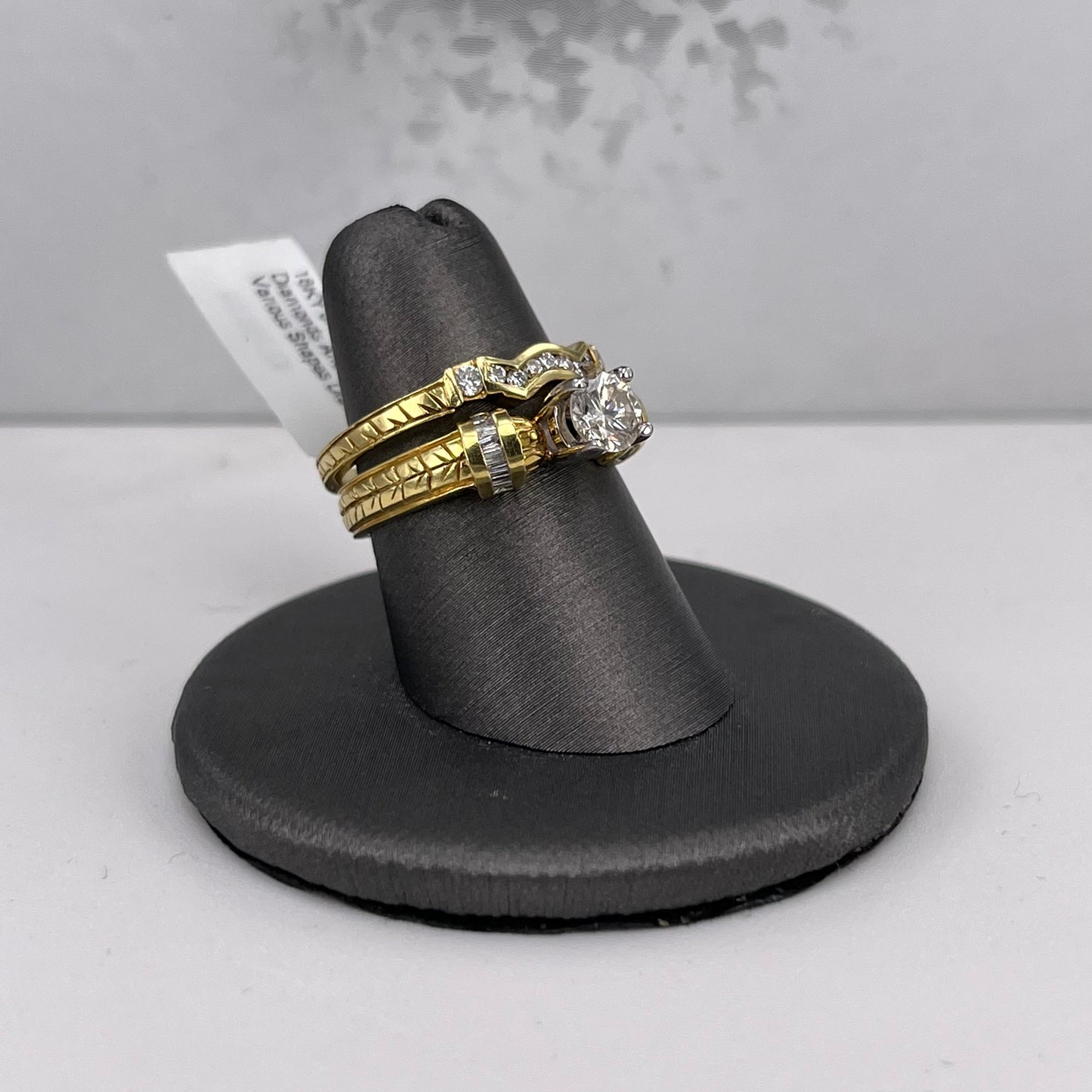 Yellow Gold Engagement Ring Set