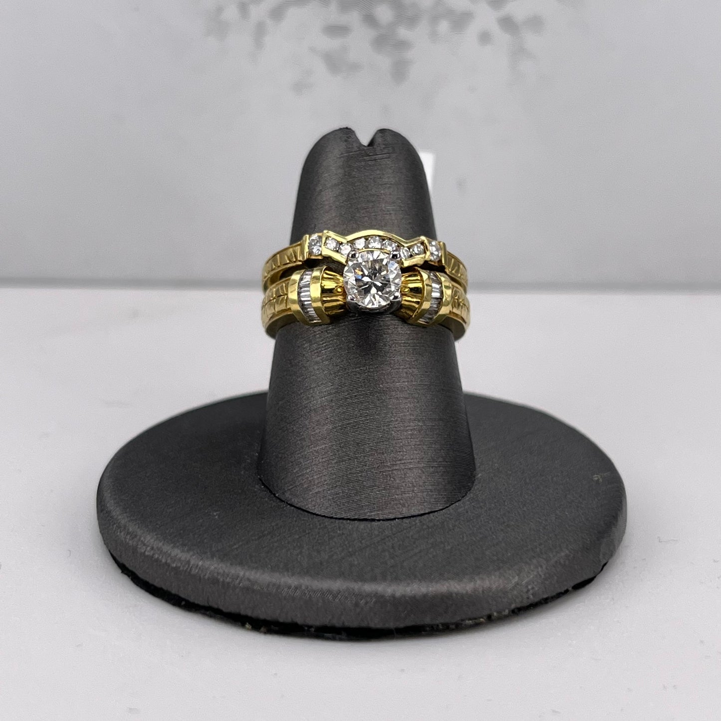 Yellow Gold Engagement Ring Set