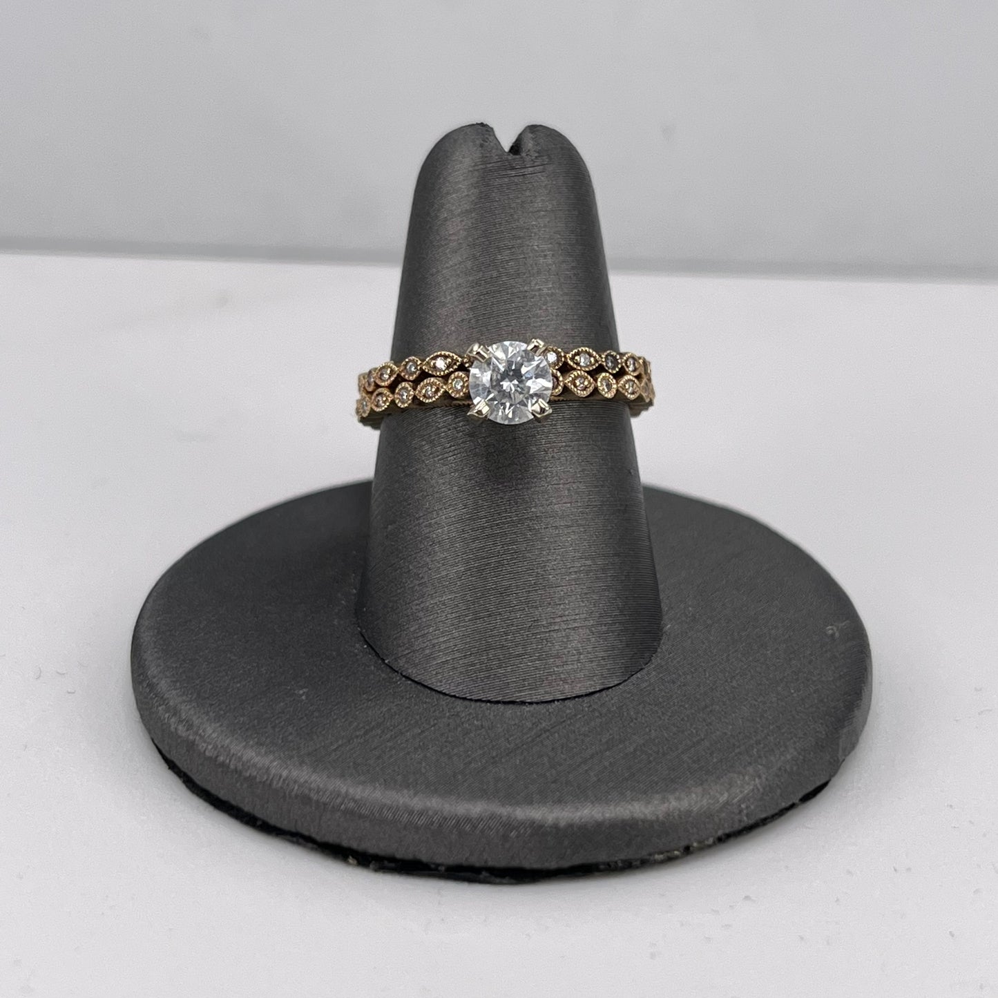 Yellow Gold Engagement Ring Set